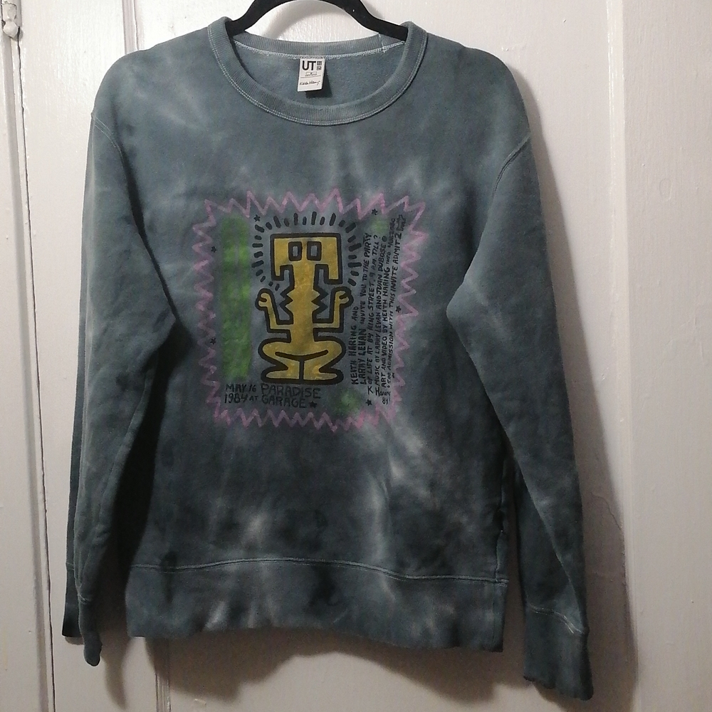 Uniqlo X Keith Haring Tie dye Long Sleeve Shirt